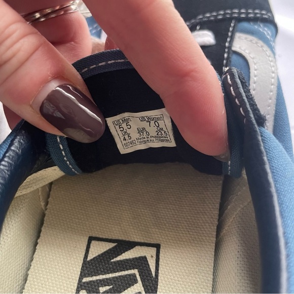 Vans Old Skool Low Ultracush Black Blue 508731  Women's Size 7 Men's Size 5.5 - Picture 8 of 8